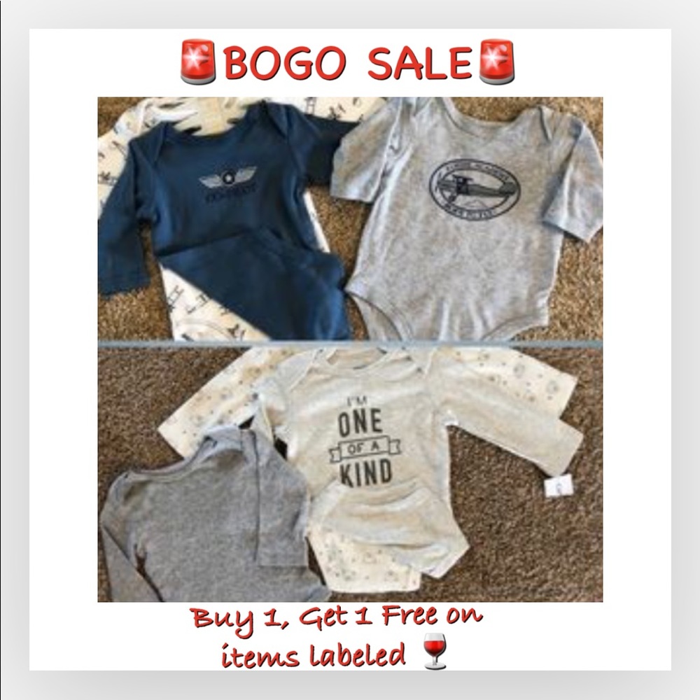 🍷BOGO SALE Baby Boy Onesie Bundle